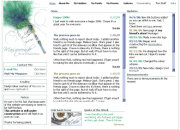 A webpage design called 'Blue Peacock'