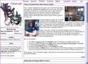 A webpage design called 'Purple Lines'
